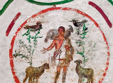 „Grerojo Ganytojo“ freska iš Šv. Priscilės katakombų