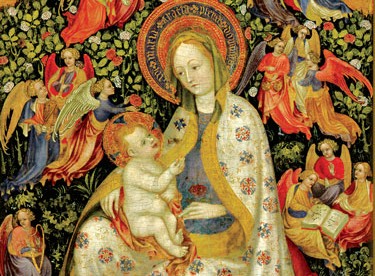 Mergelė Marija ir Kūdikis su angelais
