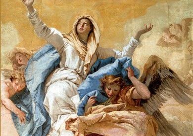 Džovanio Batistos Tiepolo freska „Švč. Mergelės Marijos Ėmimas į dangų“