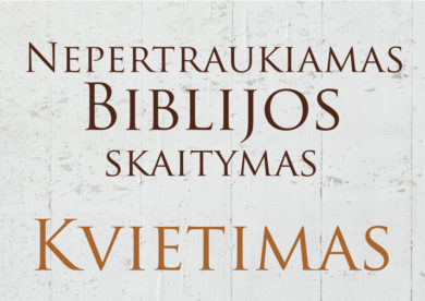 Biblijos skaitymas