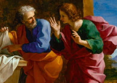 Šv. Jonas ir šv. Petras prie Kristaus kapo